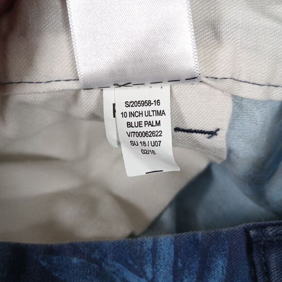 Old Navy Men’s Blue Palm Print Shorts 38 Built-In Flex Ultimate Slim Casual Summ - Picture 7 of 12